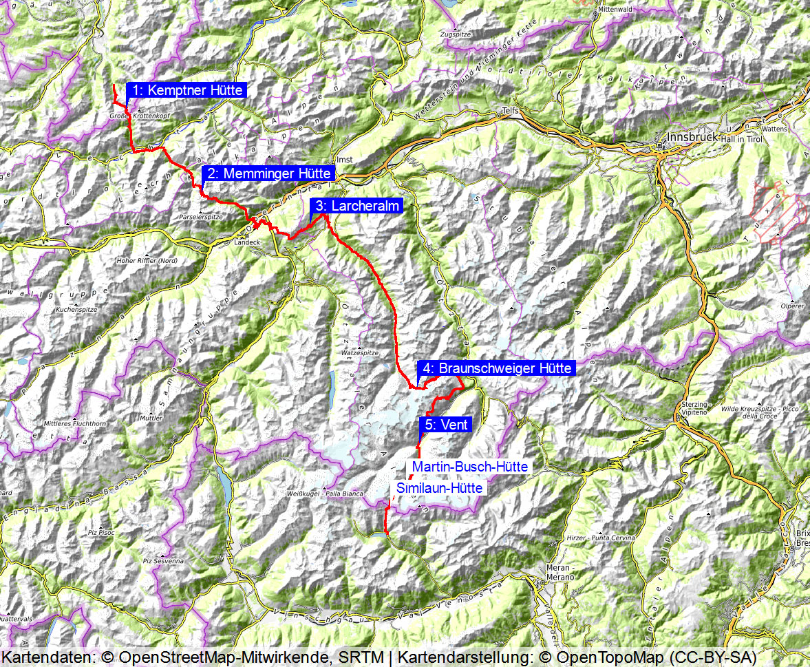 Alpenquerung auf dem E5